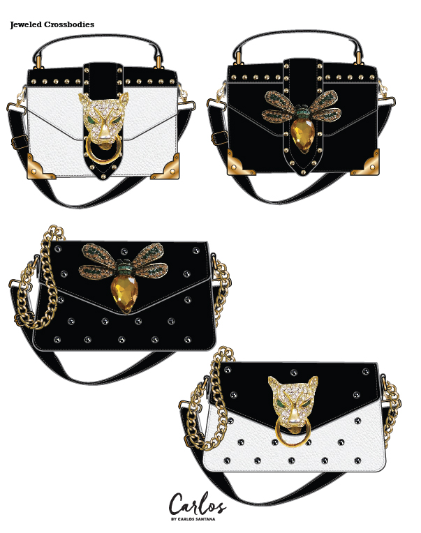 Womens Jeweled Crossbodies Bags