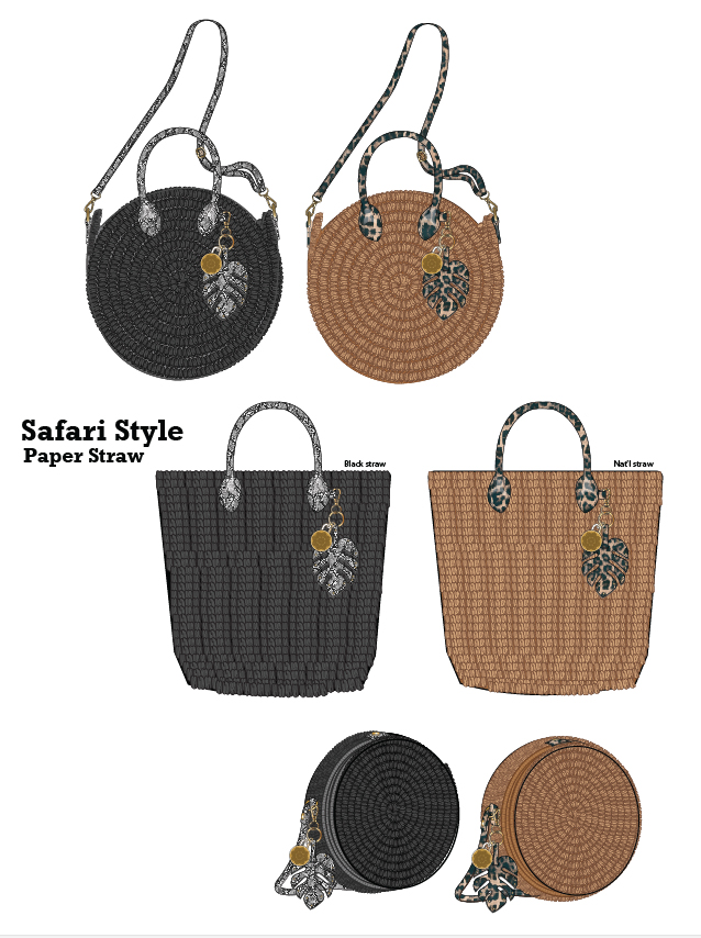 Womens Seasonal Straws Bags